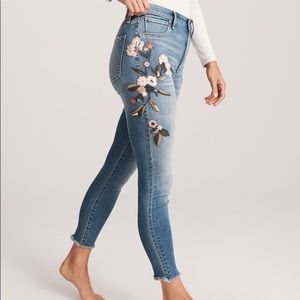 Floral Embroidered Jeans